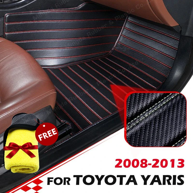 

Коврики для Toyota Yaris 2008-2013 09 10 11 12 футов из углеродного волокна