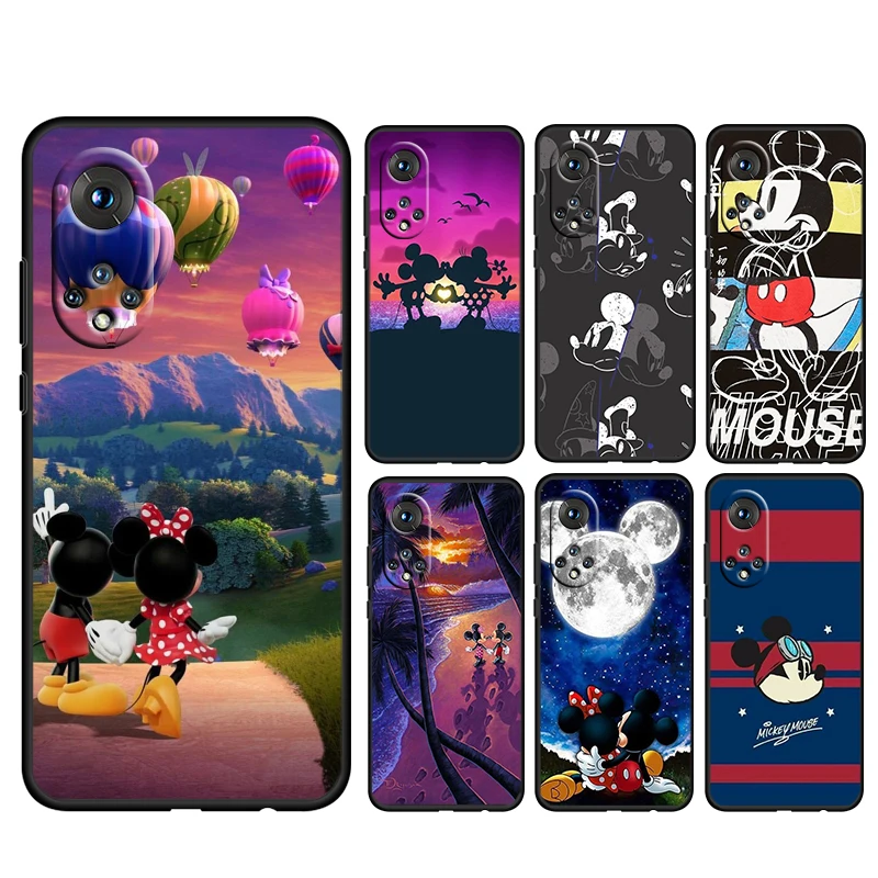 

Disney Mickey For Honor 70 60 50 X30 9C 9X 9A 8X MAX Pro Plus Lite SE Soft Silicone Black Phone Case