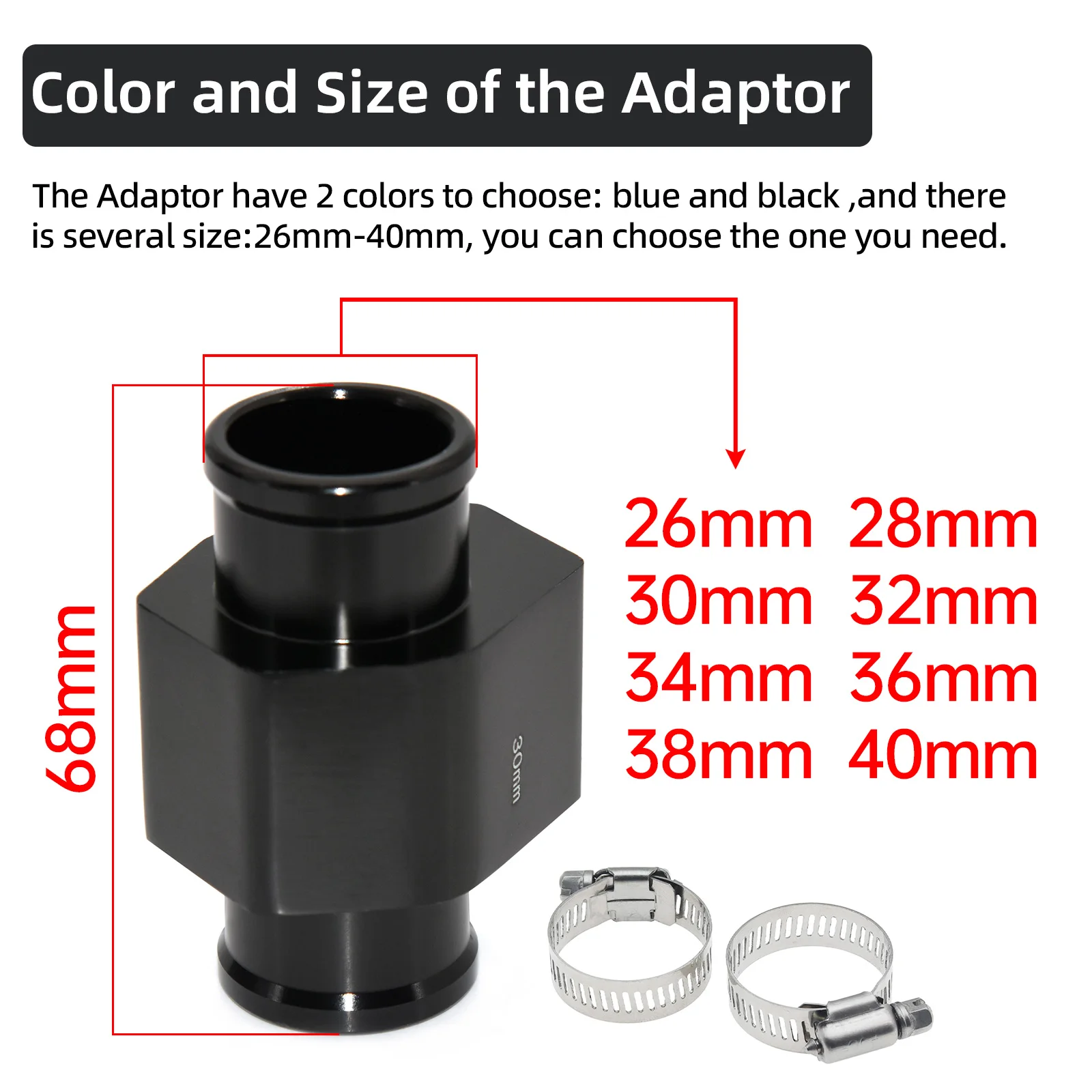 Автомобильный датчик температуры воды радиатор соединительный трубный 40 мм 38 36 34