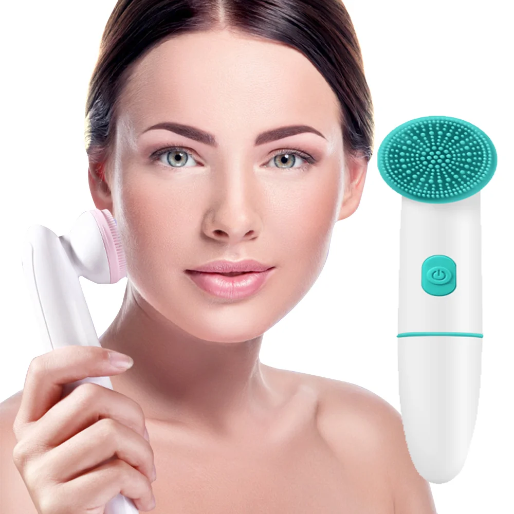 

2 in 1 Face Brush Cleaning Electric Pores Deep Cleanser Blackhead Remover Powered Vibrating Massage Waterproof Skin Care Tool