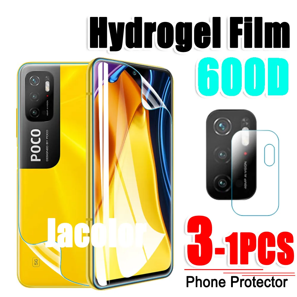 

Safety Hydrogel Film For Xiaomi Poco M3 Pro 4G/5G Back Screen Protector Camera Glass For Xiomi Pocophone M3 Soft Film M3Pro HD