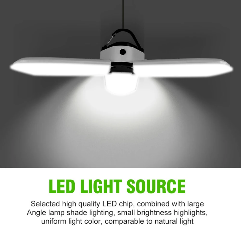 

3-Leaf Solar Lamp Warehouse Automatically Recharging 30W 60 LED USB Rechargeable Fence Landscape Workshop Folding Light