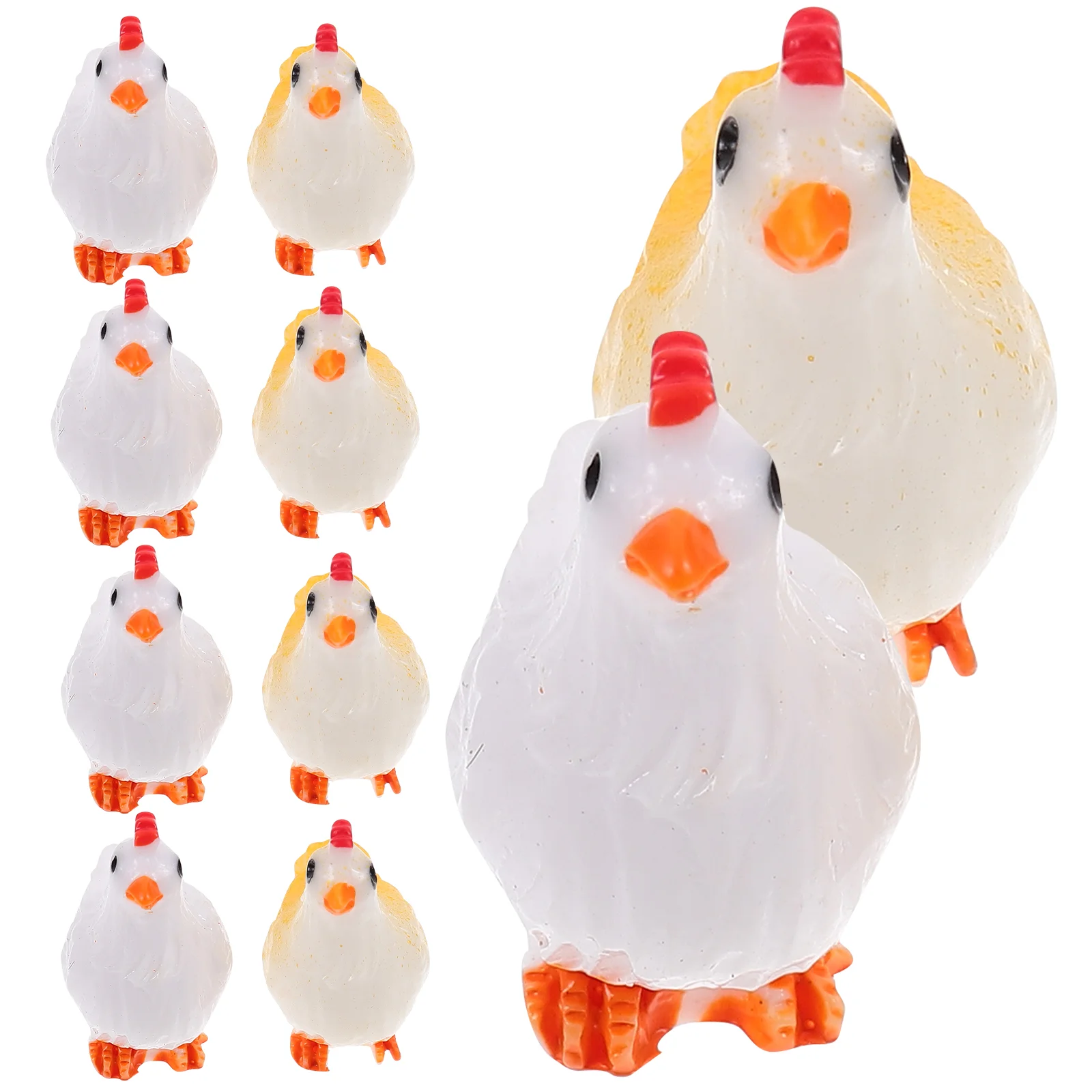 

Chick Decors Small Chicken Adornments Ornament Landscape Ornaments Decorations Miniature
