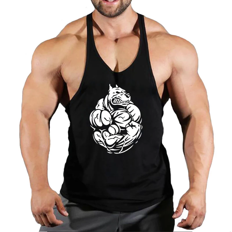 Fitness Man Gym Clothing Bodybuilding Shirt Men Men's Vest Sleeveless Sweatshirt Stringer T-shirts Suspenders Man Top Singlet