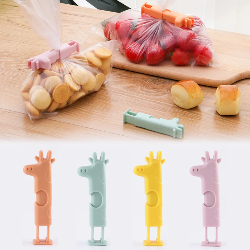

1PC Food Moisture-proof Sealing Clip Sealer Portable New Kitchen Snack Food Bag Sealing Buckle Clips Household Kitchen Gadgets