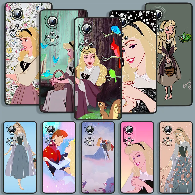 

Sleeping Beauty Phone Case For Huawei Honor 10 10X 10i 20S V20 20 30 30i 30S X30 50 60 X8 70 SE Black Funda Cover Soft Back Capa
