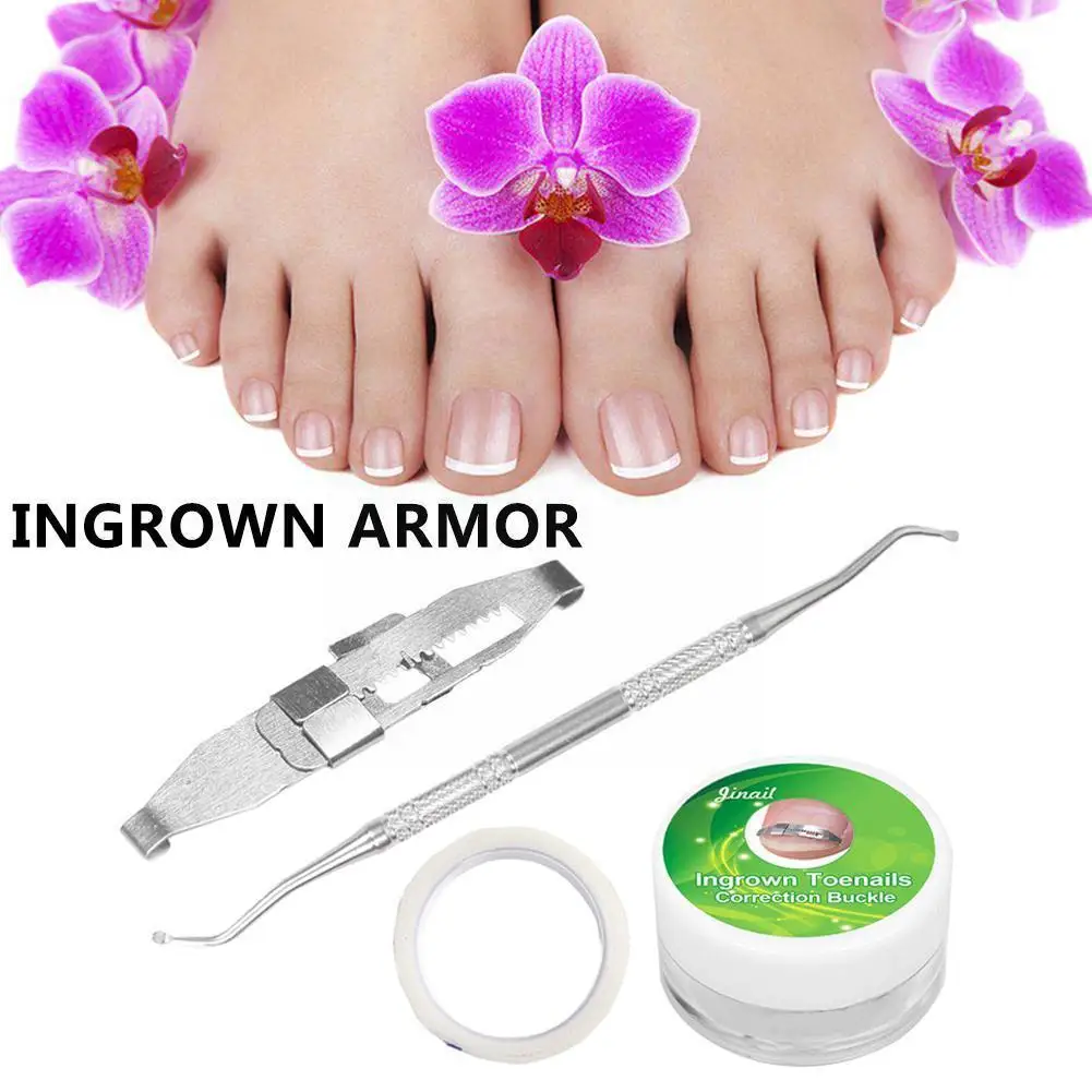 

1 Set Ingrown Toe Nail Straightening Clip Wire Fixer Toenail Toenail Curved Pedicure Tool Patch Correction Patches Elastic N4b8