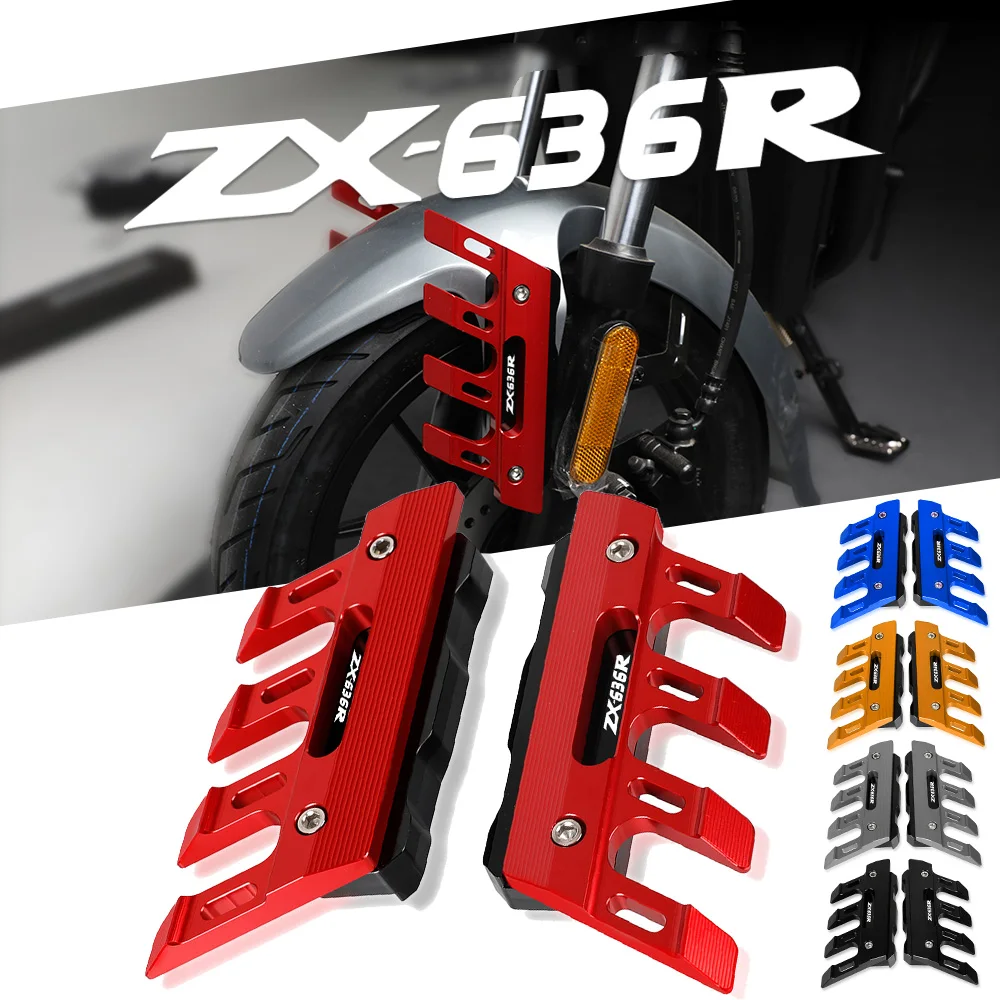 

Motorcycle Mudguard Front Fork Protector Guard Block Front Fender Slider Accessories For KAWASAKI Ninja ZX6R ZX636 ZX-6R 636