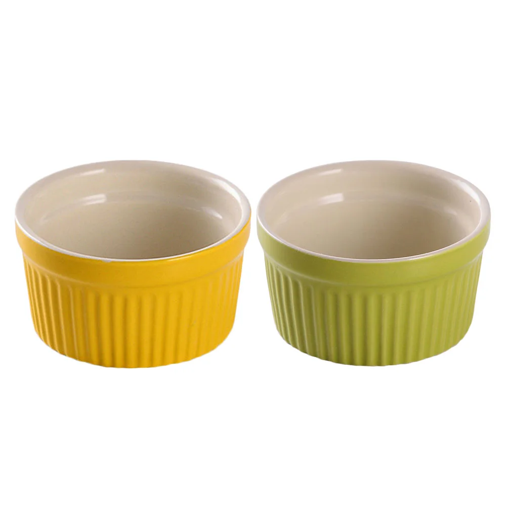 

Bowl Bowls Baking Cups Ceramic Oven Pudding Ramekins Safe Brulee Creme Ramekin Dishes Dipping Cupcake Dish Round Cake Dessert
