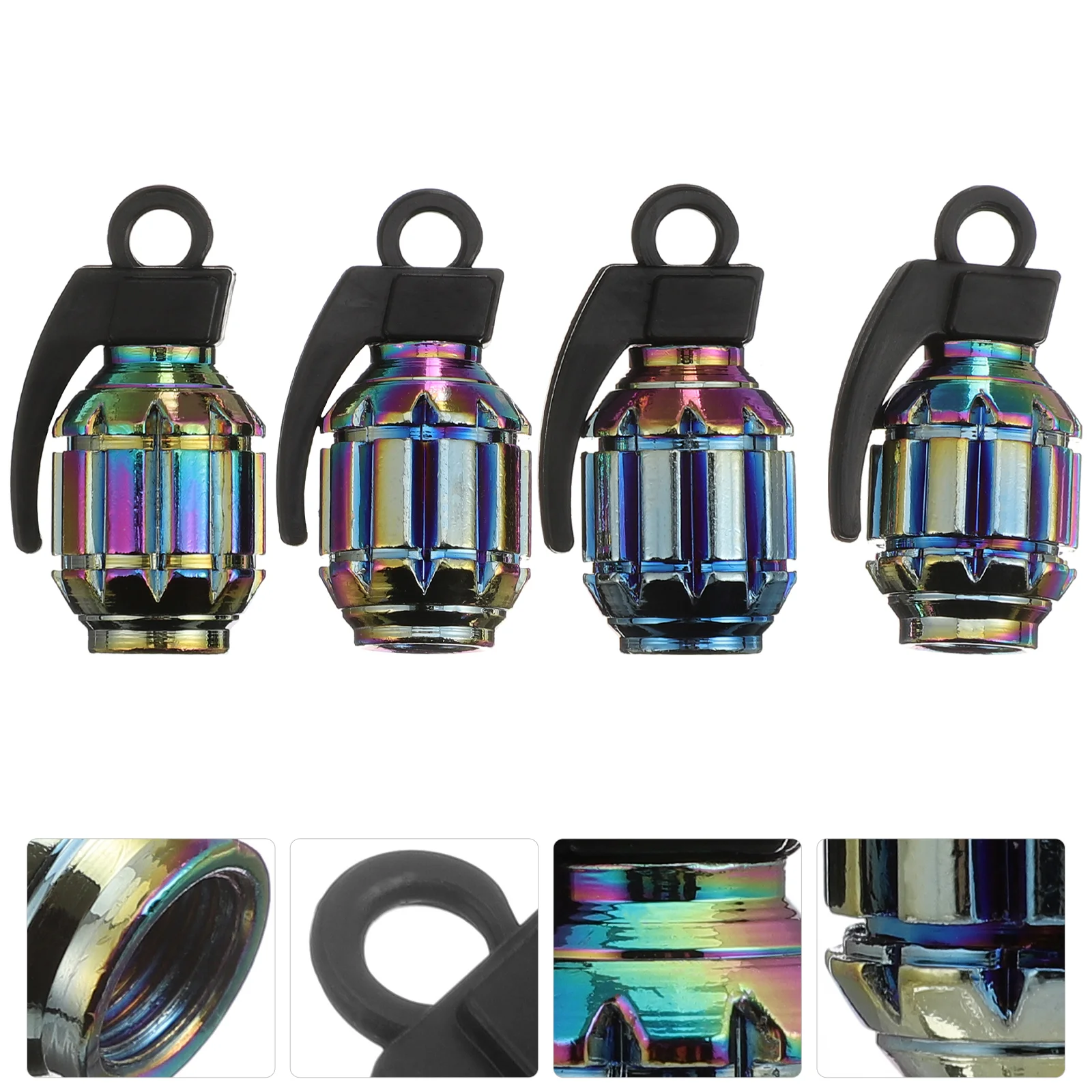 

Tire Capscap Car Pressure Cover Tyre Covers Stem Alloy Wheel Air Nozzle Stainless Steel