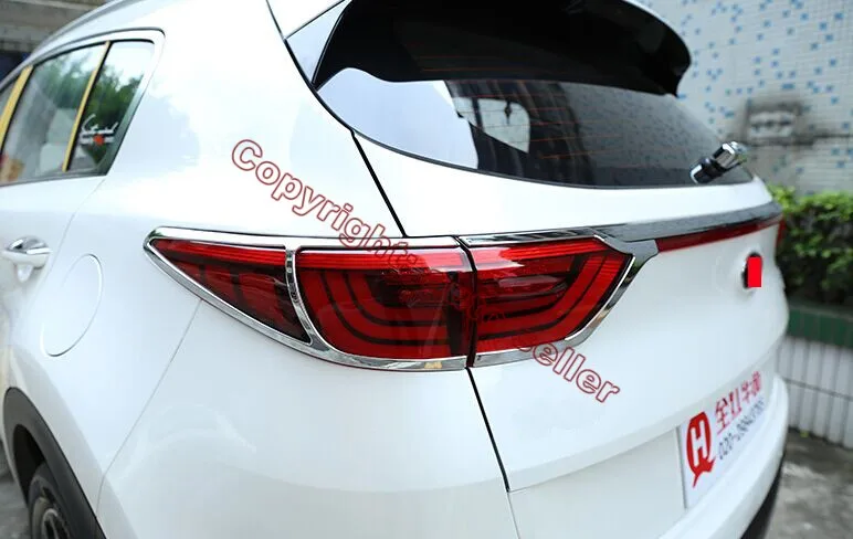 Хромированная накладка на задний фонарь из АБС-пластика для KIA Sportage 2016 2017 2018