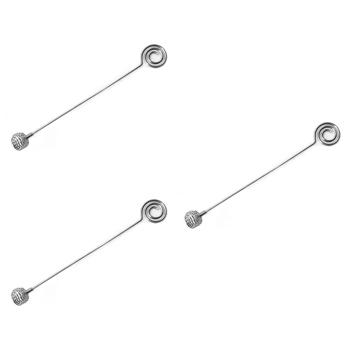 

3 Stainless Steel Handle Spoon Coffee Blender Tea Mixing Stirring Rod