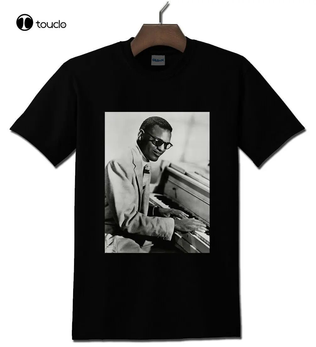 

Ray Charles American Singer Songwriter Black T-Shirt Tee Shirt Custom Aldult Teen Unisex Digital Printing Xs-5Xl