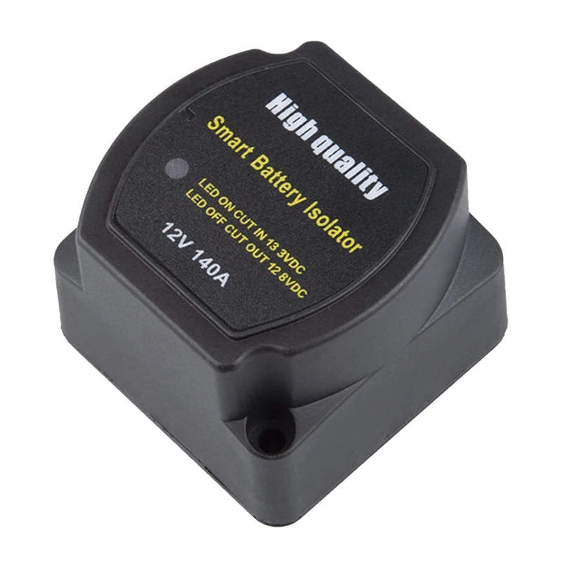 

Dual Battery Isolator 12V 140A Waterproof Voltage Sensitive Split Charge Relay for Camper Car RV Yacht