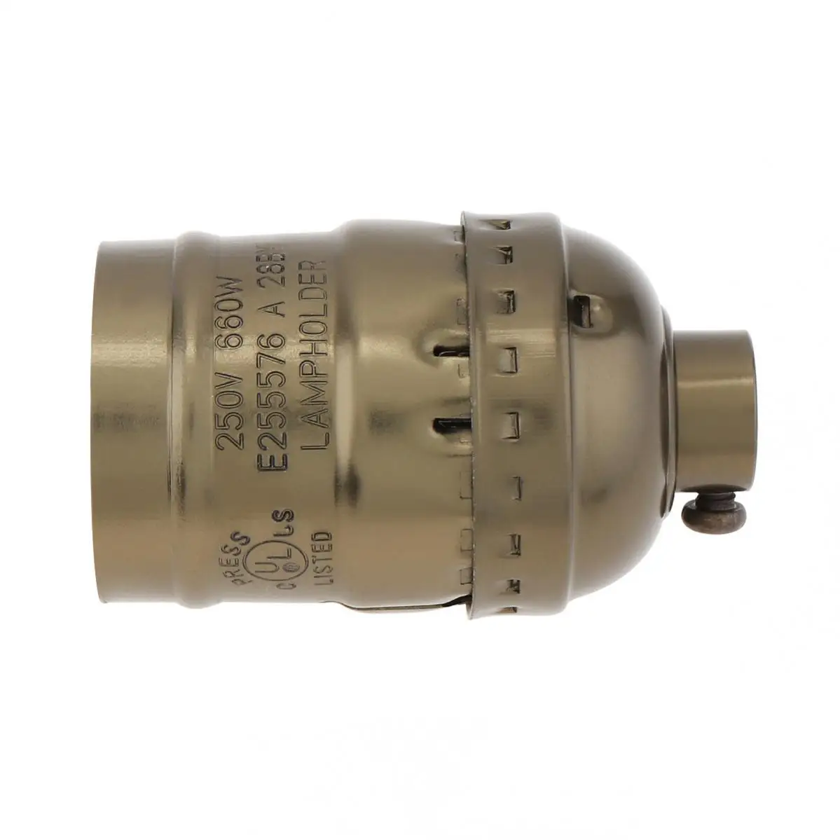 

Ретро патрон E26 алюминий серебристый