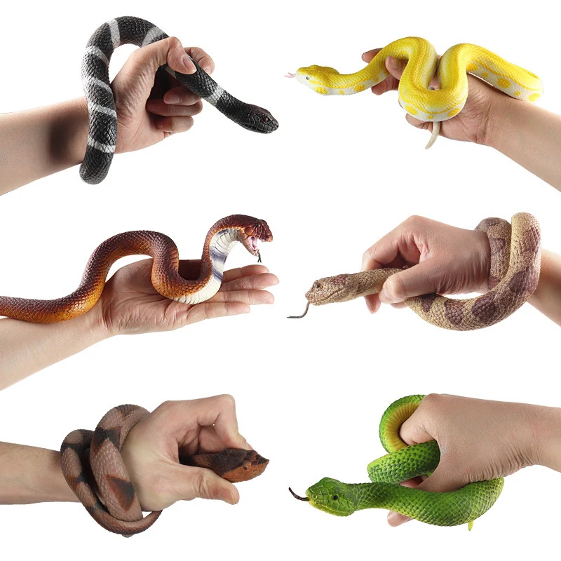 

Simulation TPR Python Snake Model Snake Plaything Children Trick Props Prank Toys Decorations Desktop Decorations