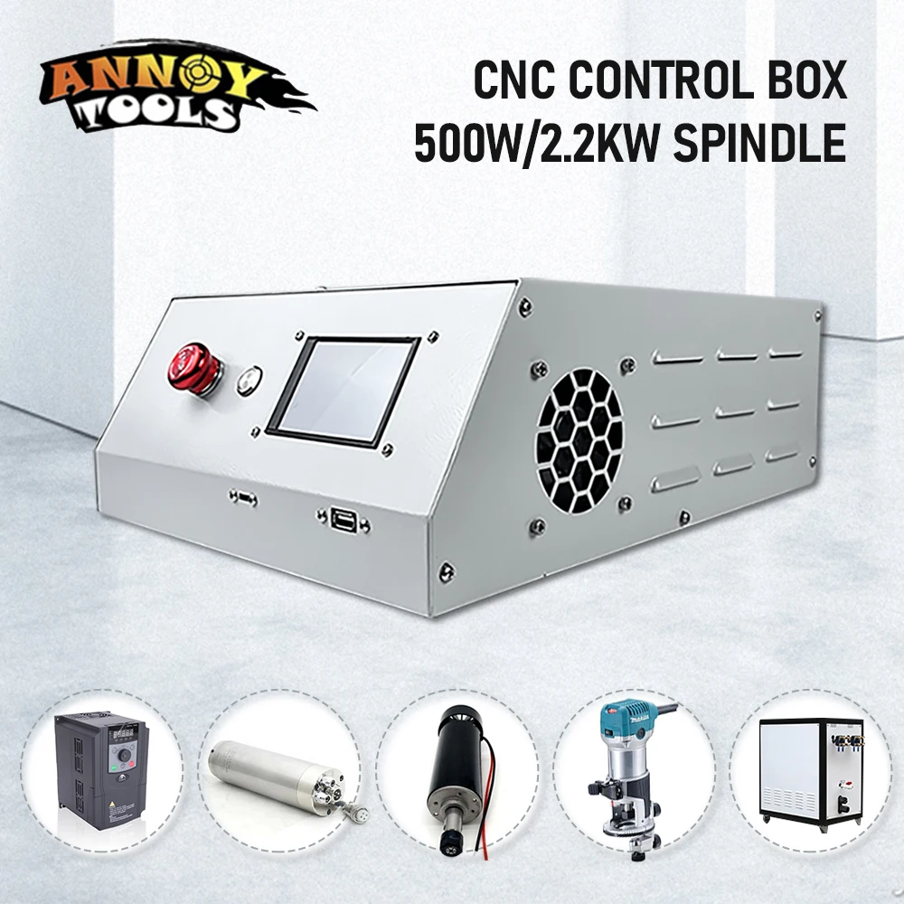CNC GRBL Control Box Support 500w /800w/ 1.5kw/ 2.2kw Spindle DM542 Driver For 3axis 4axis CNC Router