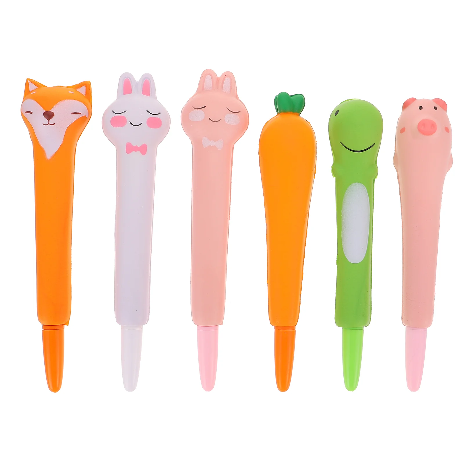 

6pcs Decompression Pens Kids Toys Fun Stationary Sponge Pens for Stress Relief