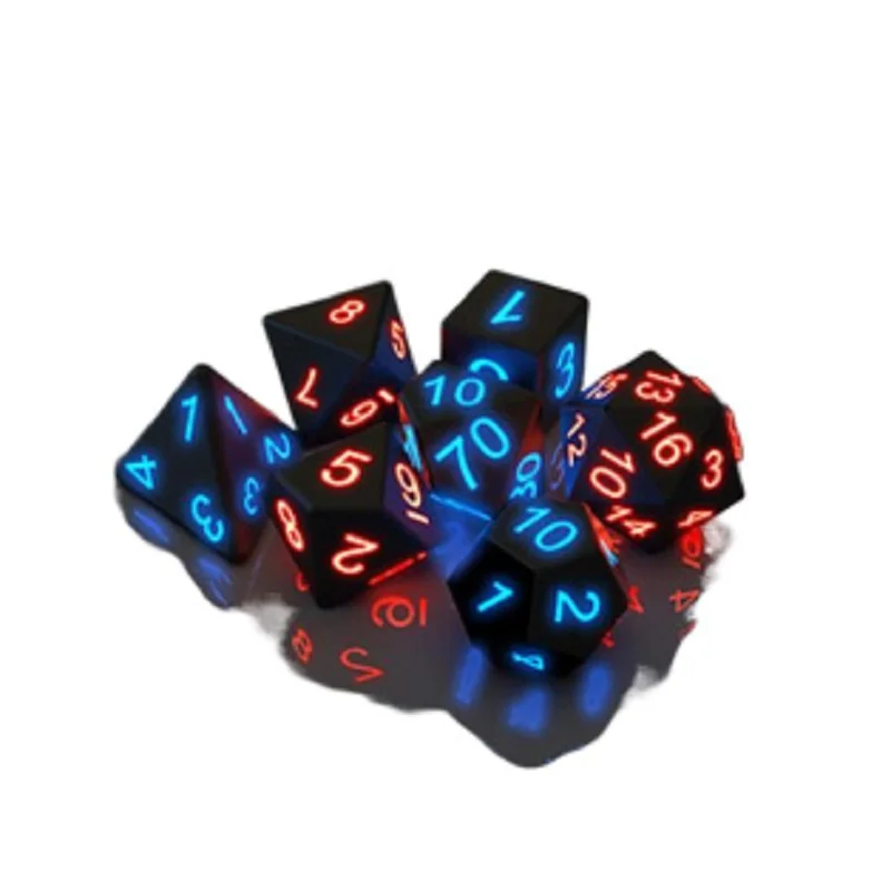 

2023 Newest Outdoor Party Luminous Dice Set Board Game Dungeons and Dragons Dnd Set Sports and Entertainment Magic the Gathering