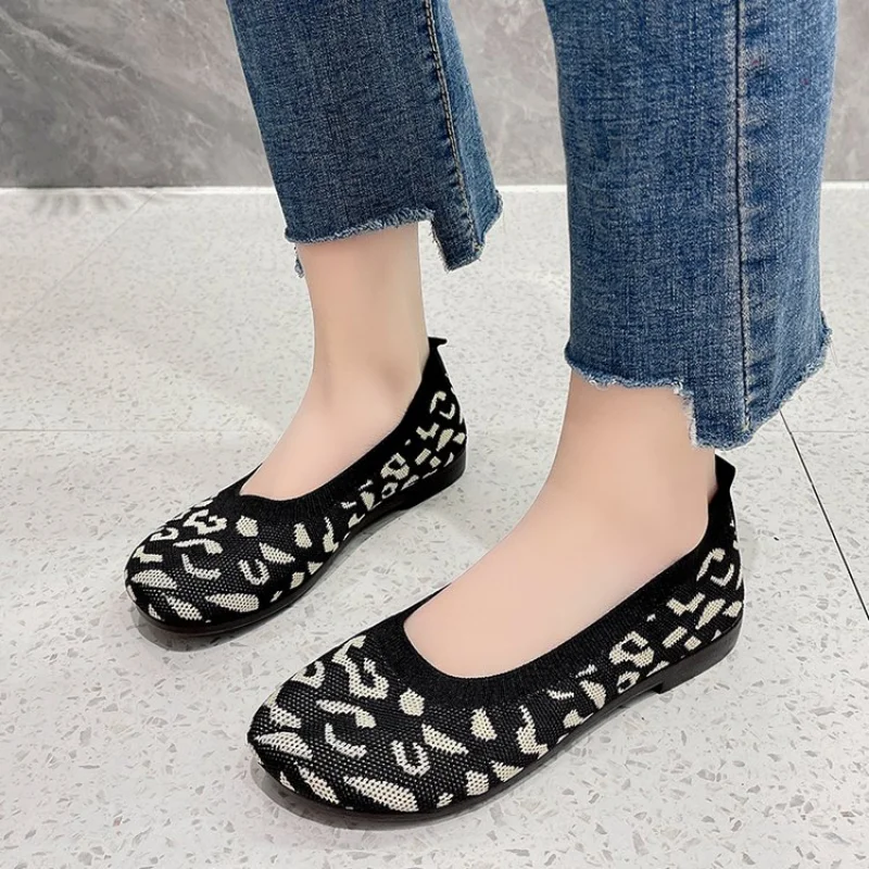 

Shoes Women 2023 Spring Summer Casual Shoes Espadrilles Striped Sneakers Weaving Flat Heel Square Toe Flats Loafers