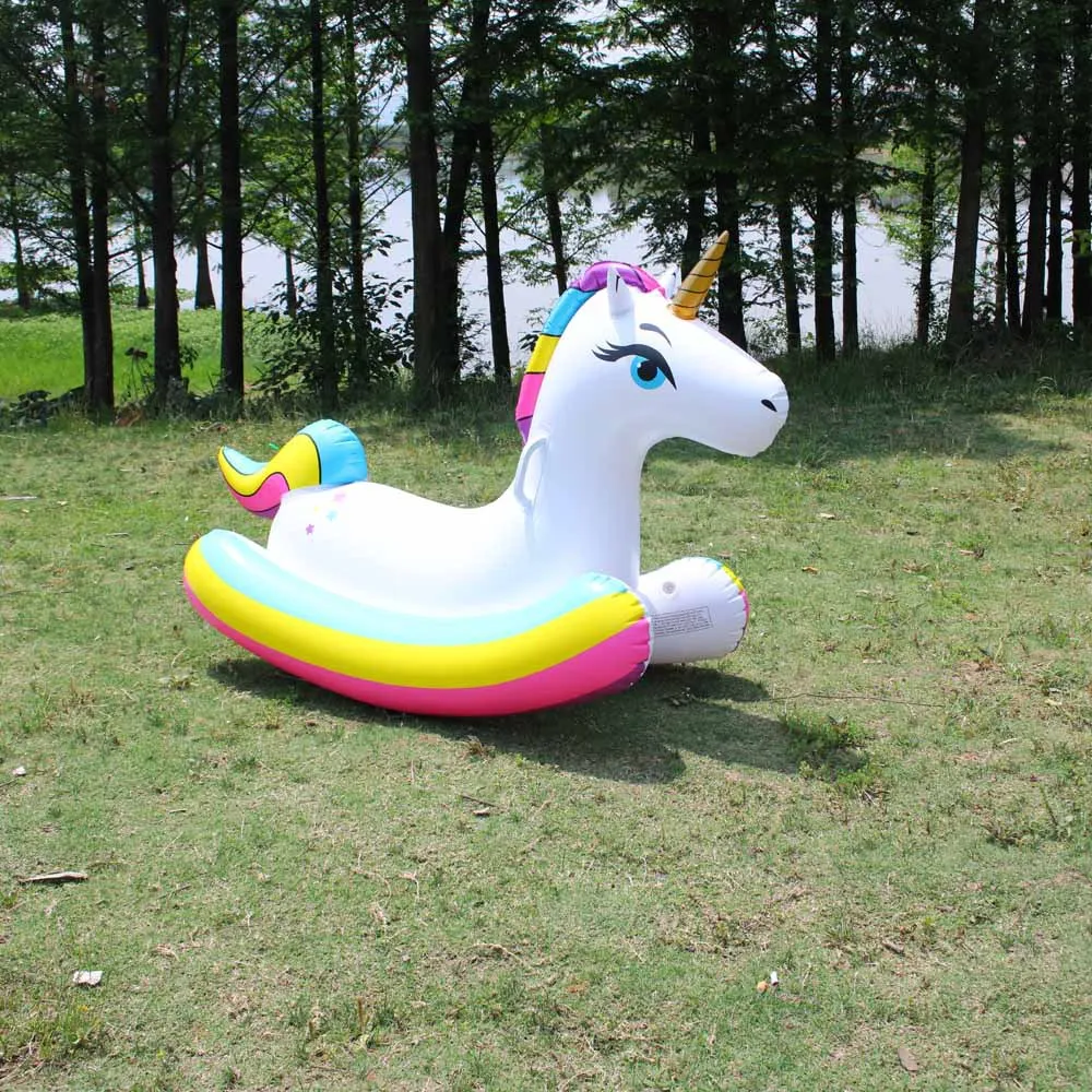 Гигантский Единорог плавающее кольцо для бассейна надувной матрас круг поплавок