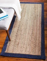 jute rug 100 natural handmade carpet reversible modern rustic look area rug carpets for bed room living room decor