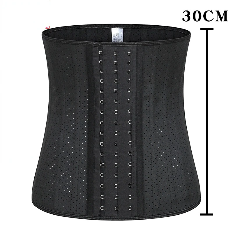 

Breathable 3 Hooks 25 Steel Bone Corset Waist Cincher Shaper Slim Modeling Strap Women Sportwear Latex Waist Trainer