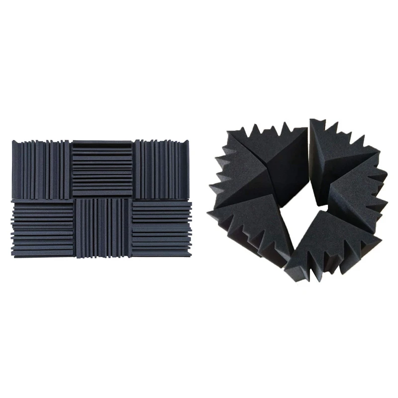 

14 Pack Acoustic Panels Soundproofing Foam Acoustic Tiles Studio Foam Sound Wedges