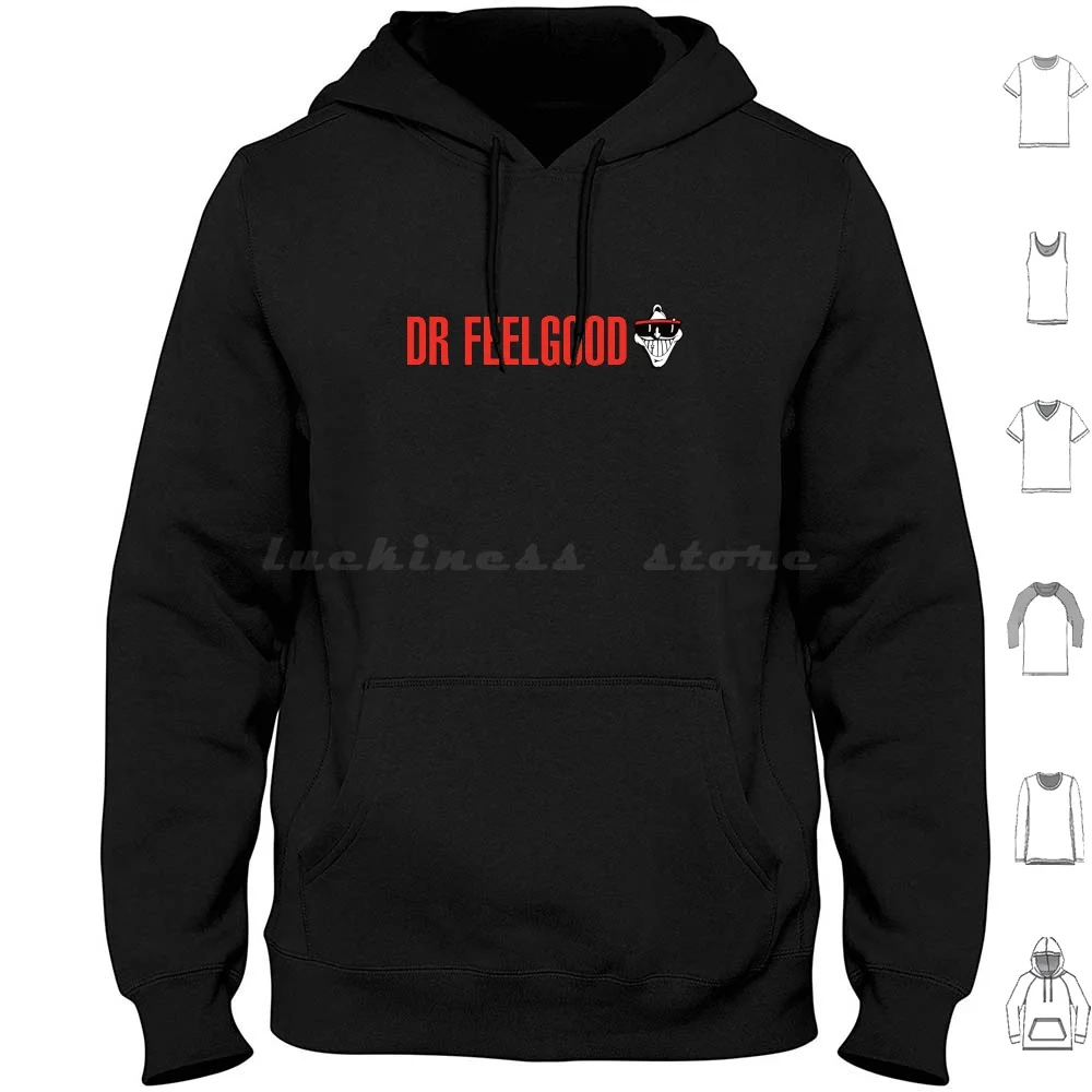 

Толстовки с длинным рукавом, повязка с надписью «Dr. Feelgood»