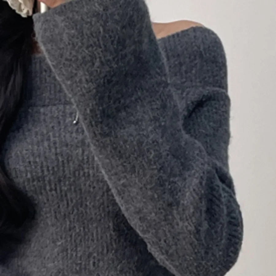 Осенне-зимний вязаный комплект из двух предметов