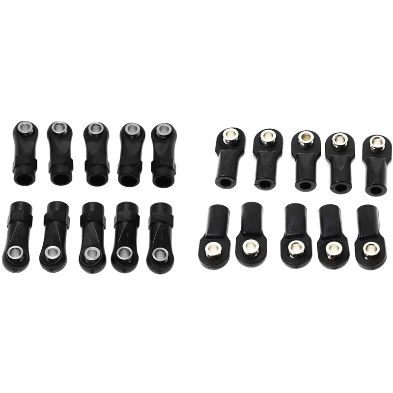 

20 шт., пластиковые шарики M4 со звеньями для гусеничного автомобиля 1/10 RC, Axial Scx10 II 90046 Traxxas Trx4,B & A