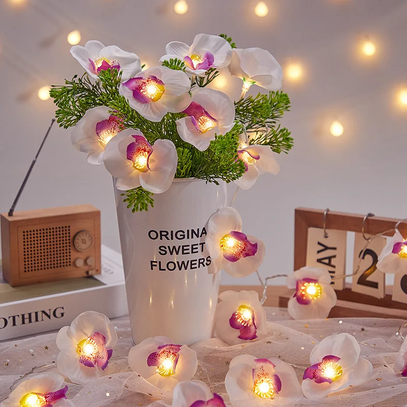 LED String Lights butterfly flower Battery USB Garland Christmas Decor Holiday Valentine's Day Party Wedding Xmas Fairy Lighting