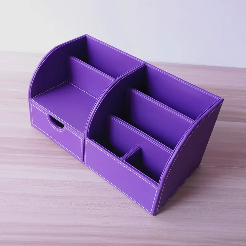 

Pen Holder Organizer for Desk,Leather Cute Pencil Holder Pen Cup circular