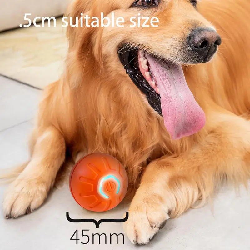Игрушечный мяч для собак автоматический движущийся прыгающий катящийся USB умный