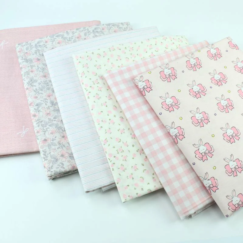 Хлопковая ткань с бантом в виде кролика окрашенная пряжа Chaoyangge одежда для кукол