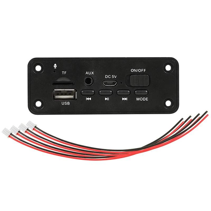 

Усилитель 2X3W DC 5V MP3 WMA беспроводной Bluetooth 5,0 декодер плата аудио модуль USB FM TF запись радио AUX вход для автомобиля