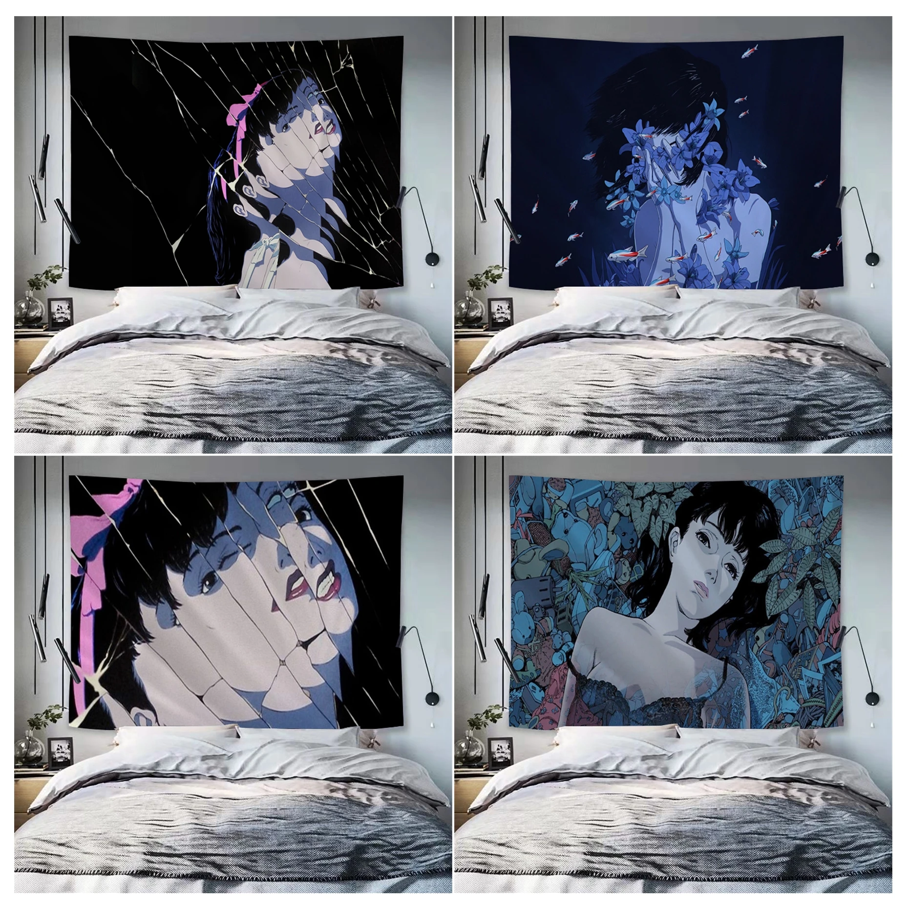 

Perfect Blue Tapestry Art Printing Art Science Fiction Room Home Decor Home Decor