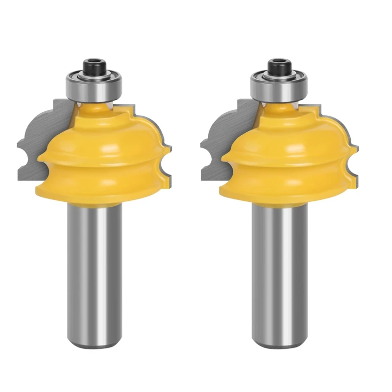 

Heavy Duty CNC Router Bits 1/2" Shank CNC Bit End Mill CNC Router Bits Engraving Solid Carbide Shank Bits for Wood PVC