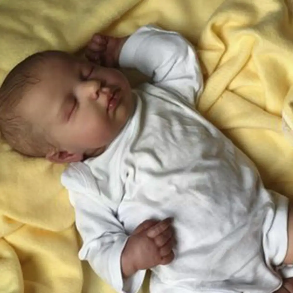 

50cm Baby Lifelike Real Softtouch High Quality Collectible With Loulou Dolls Hair Reborn Hand-drawing Dolls Art Y0n7