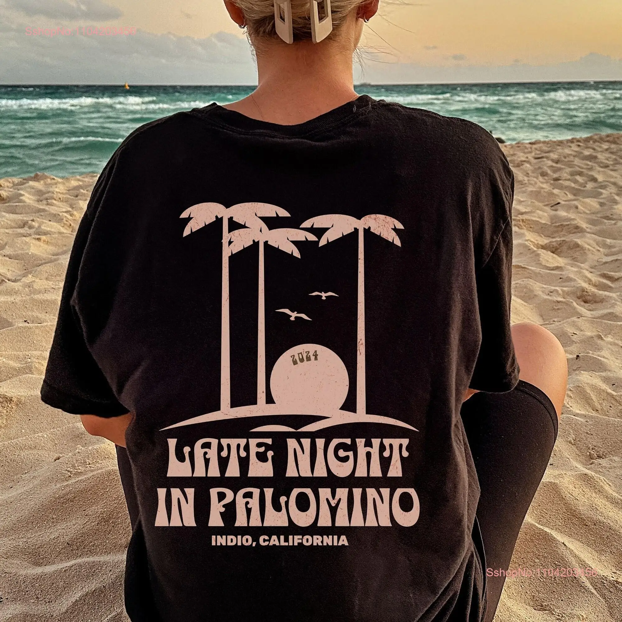 Late Night In Palomino Festival T Shirt Comfortcolors Country Music Concert Outfit long or short sleeves