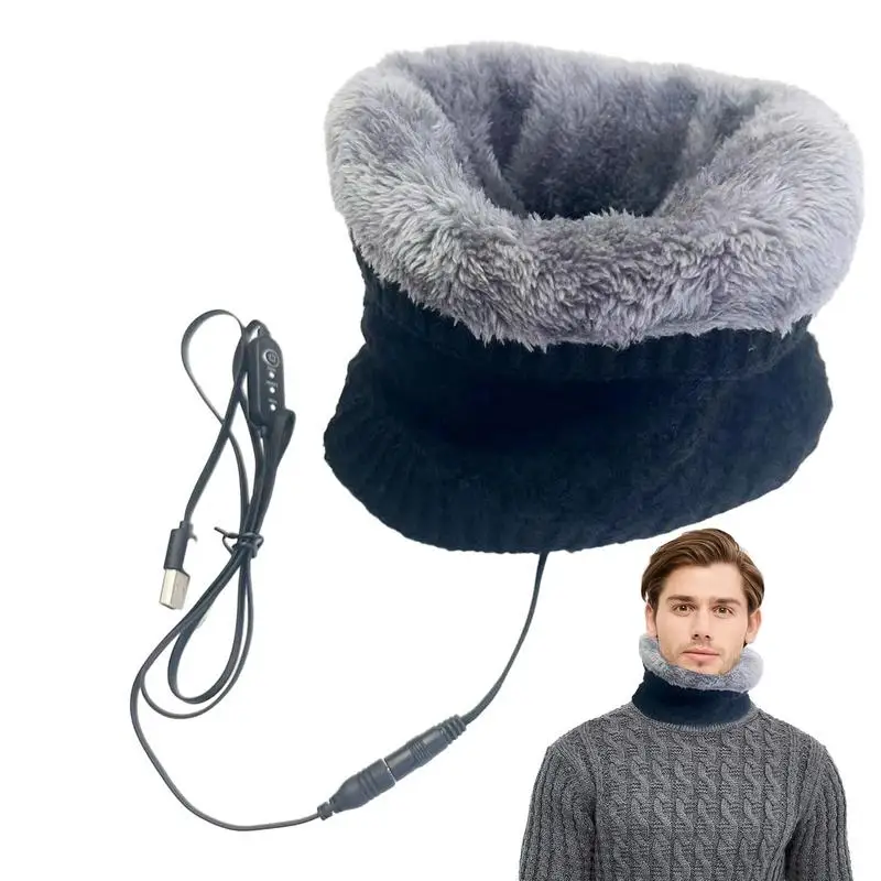 

Neck Heater Heated Neck Scarf Universal USB Heating Classic Plaid Scarf For Outdoor Riding Snowboarding Mountain Climbing Ski