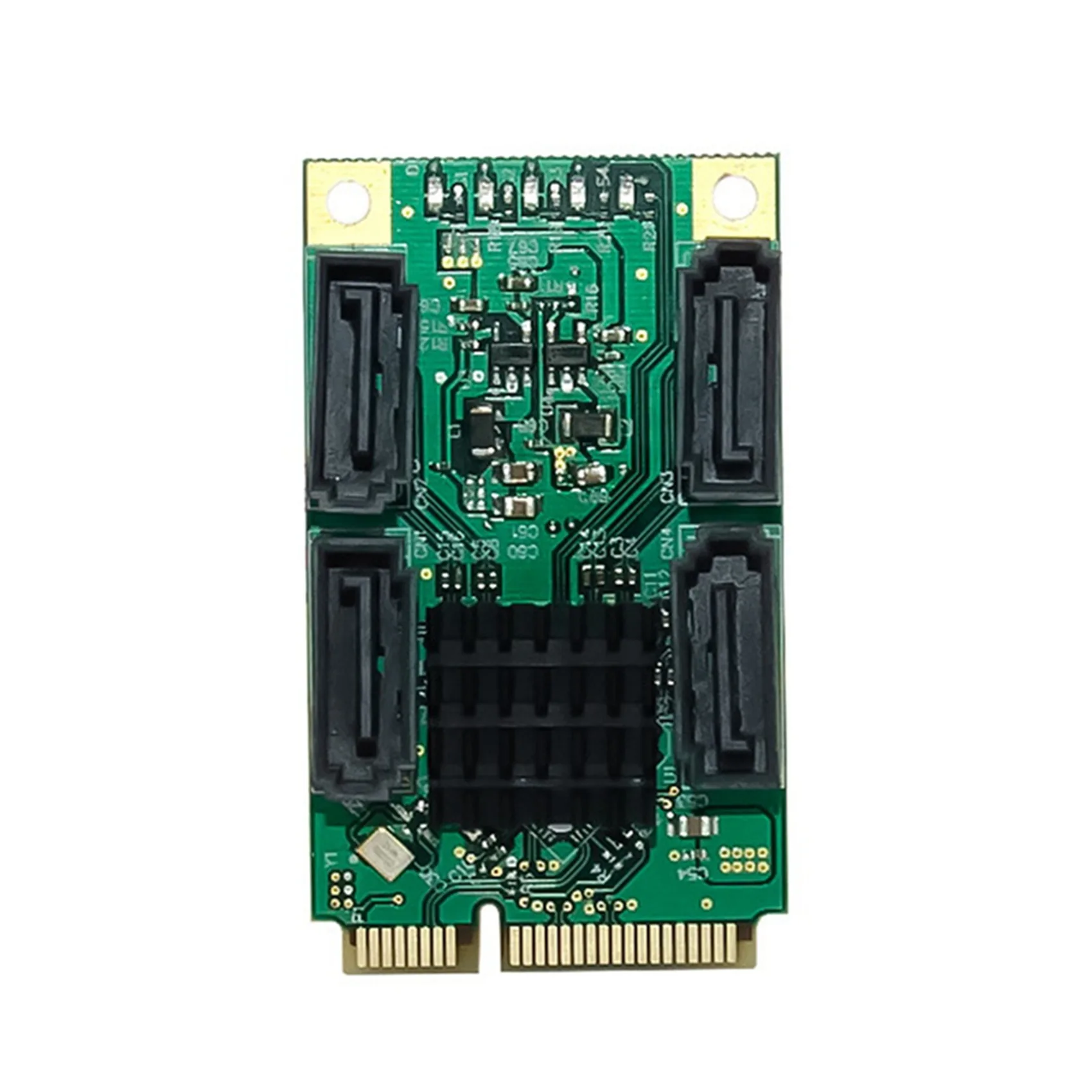

PCIe to 4 Ports SATA3.0 6Gbps Hard Disk Adapter Card Mini PCI Express to SATA 3.1 Controller Expansion Card