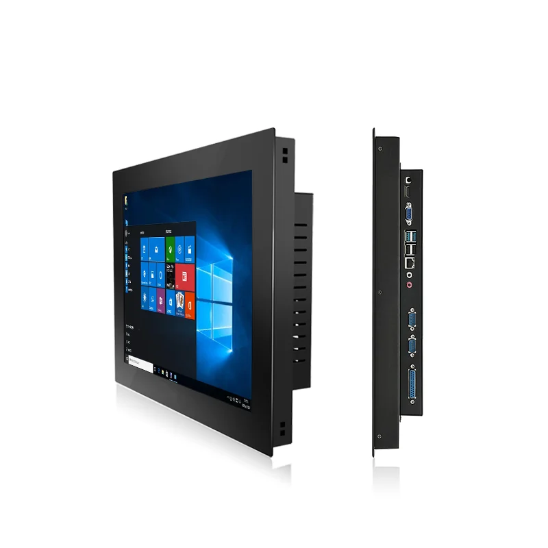 Промышленный сенсорный моноблок 10 4/12 1/15/17/19 дюйма ПК с встроенной панелью