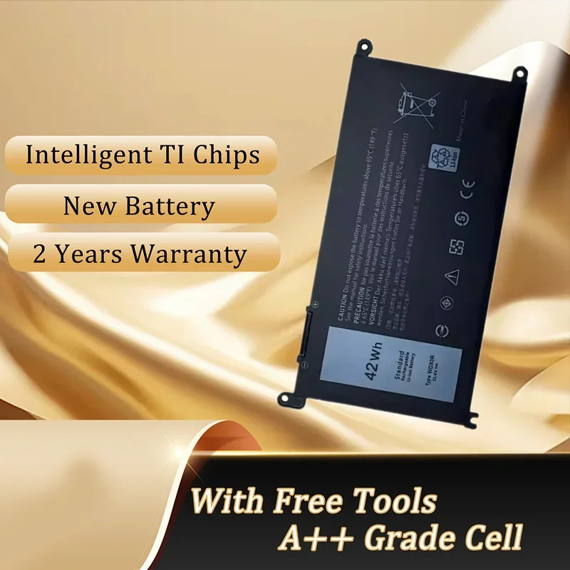Фото Аккумулятор WDXOR для Dell Inspiron P61F 14 7460 5468 7569 7472 7570 7560 7000 15 7560 5538 5567 5568WDX0R T2JX4 3CRH3 №1