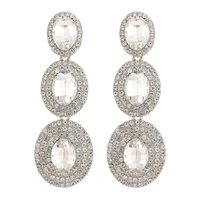 ztech big oval metal pendant rhinestone luxury earrings for women designer accessories wedding party holiday statement earrings