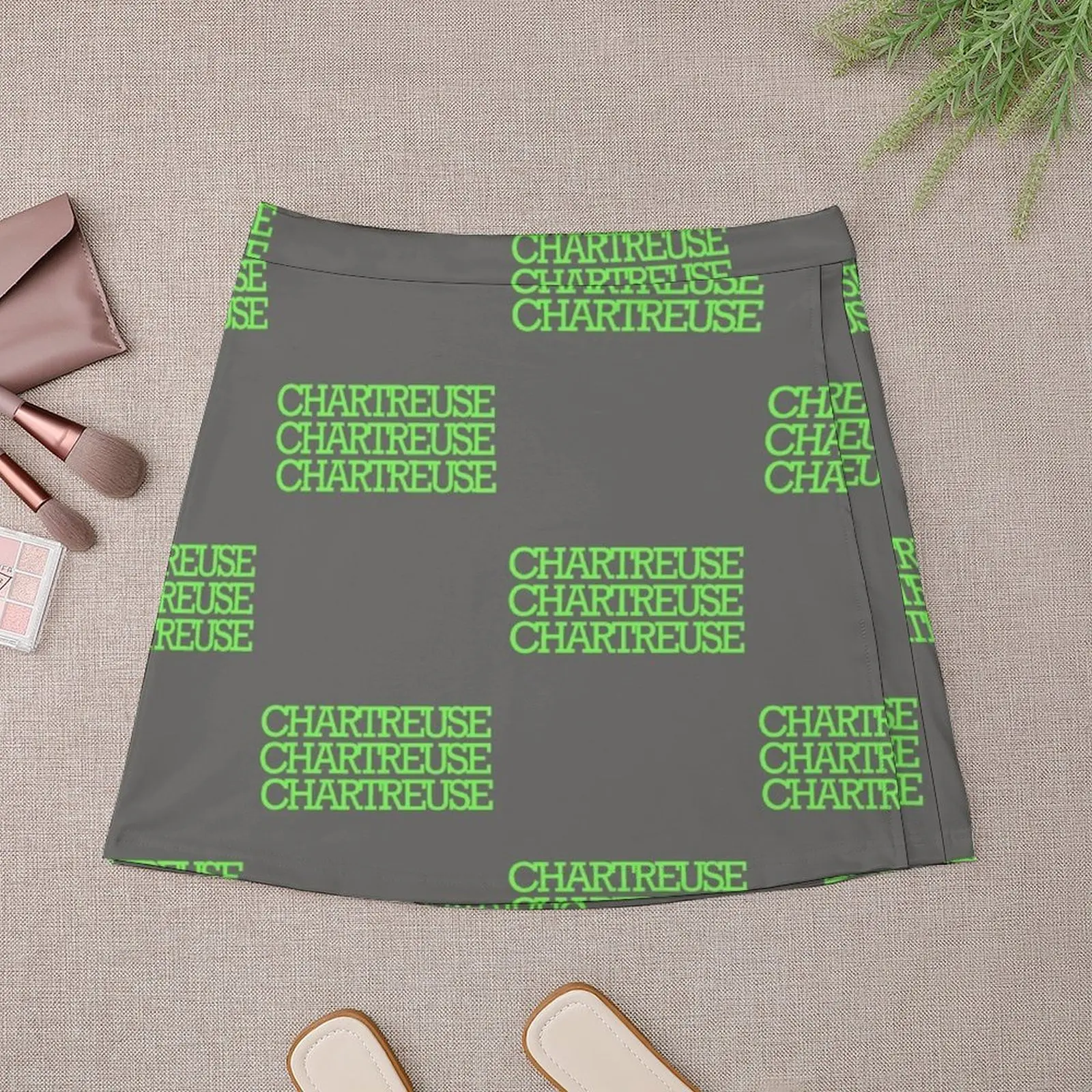 Chartresue Chartreuse - Цветная мини-юбка Женская юбка Женские юбки Сексуальная Короткие