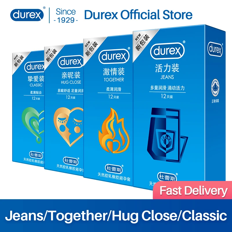 

Презервативы Durex для мужчин, 18 + 55 см, 4 типа, натуральный каучук, латексный рукав для пениса, секс-игрушки, секс-шоп, товары для взрослых