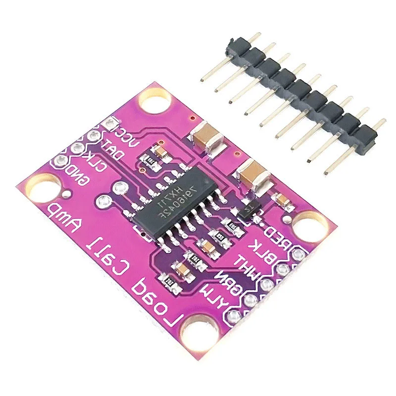 

1/2/3Pcs HX711 Module Purple Version High-Precision Low-Power Pressure Sensor Module Weight Sensor 24-bit Precision AD Module