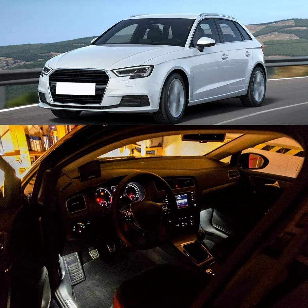 4 шт. внутренняя подсветка для Audi A3 A4 A5 A6 A7 A8 Q3 Q5 Q7