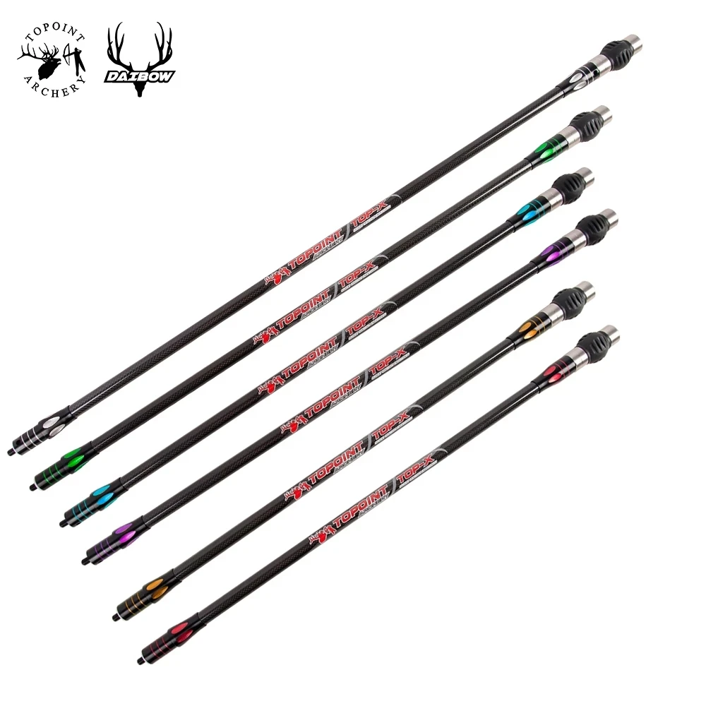 Topoint PR633 Archery Main-Bar 24/27/30/33Inches Double Color Compound Bow 3kPure Carbon Fiber Stabilizer For Bow Shooting Balan